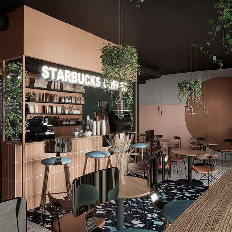 "STARBUCKS COFFEE" on Behance in 2021 | Coffee shop furniture, Starbucks interior, Interior ...