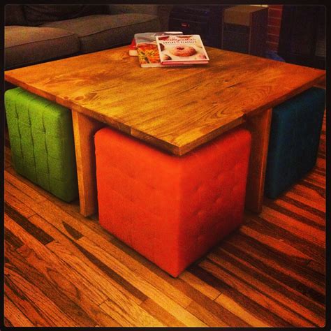Center Table With Stools