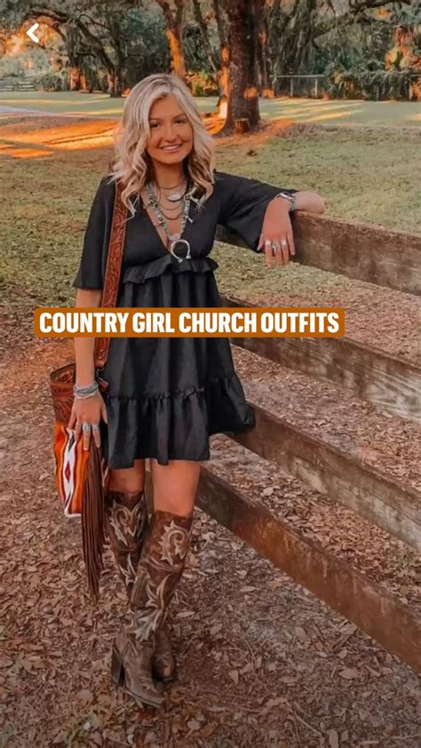 Country Girl Church Outfits. Western church outfits. Dress and Cowgirl boots | Country outfits ...