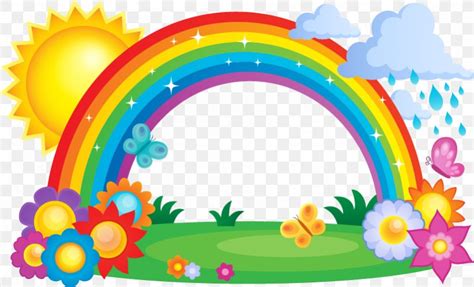 Rainbow Cloud Clip Art, PNG, 821x498px, Rainbow, Cloud, Color, Rain, Royaltyfree Download Free