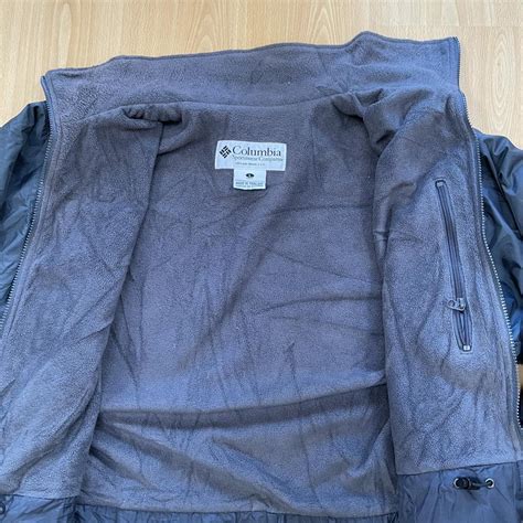 Columbia Sportswear Fleece coat. Dark grey Columbia... - Depop