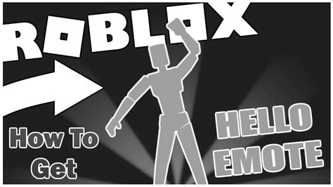 HOW TO GET THE HELLO EMOTE! [ROBLOX] - YouTube