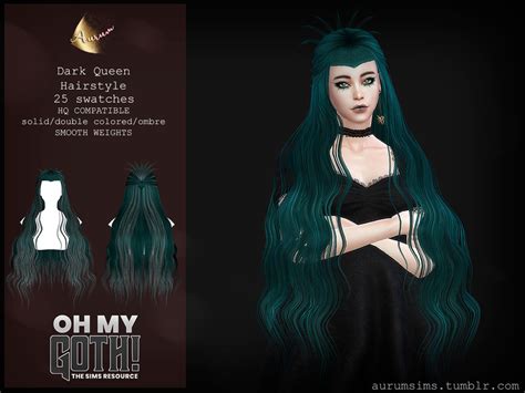 Sims 4 Goth Hair Cc