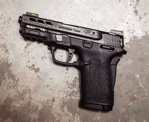 Smith & Wesson 12717 M&P Performance Center Shield EZ M2.0 380 ACP 8+1 3.80″ Black Steel Ported ...