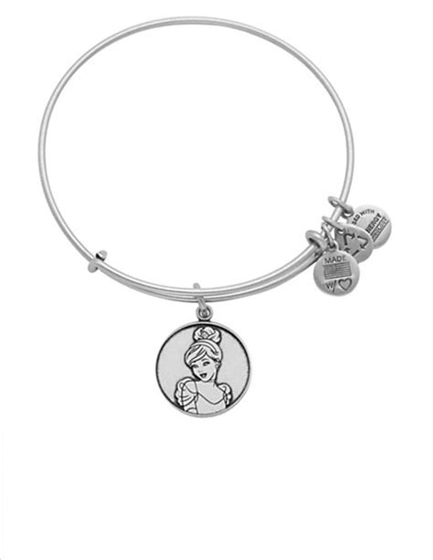 Disney Alex and Ani Cinderella Silver Charm Bangle Bracelet | Bangle ...