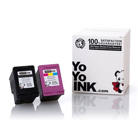 Remanufactured HP 61XL Printer Ink Cartridges Combo Pack: 1 Black & 1 Color (2 Pk) | Printer Ink ...