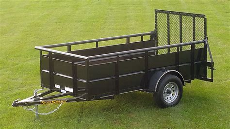 Single Axle Utility Trailer w/Hi-Sides - Johnson Trailer Co.