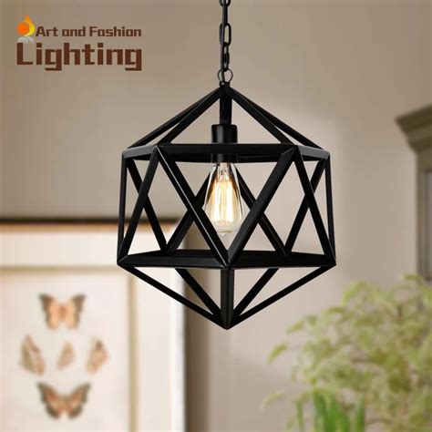 Hot sale Wrought iron pendant Diamend iron pendant lights American ...