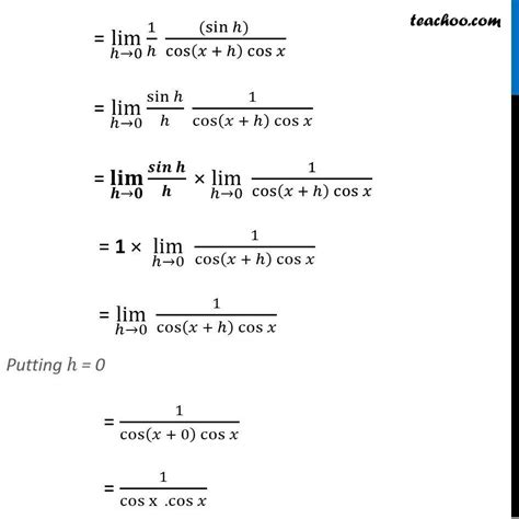 45. Find the derivative of tan x from first principles.1st puc - Brainly.in