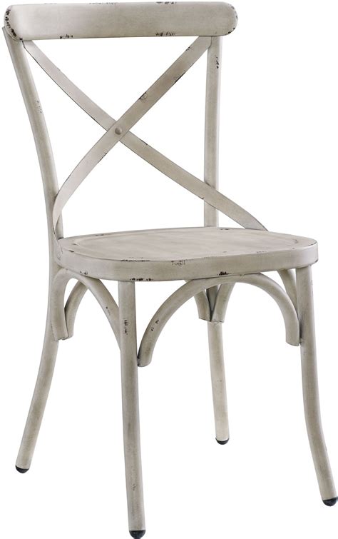Pulaski Distressed Antique White Metal Dining Chair Set of 2 - Distressed Collection: 7 Reviews ...