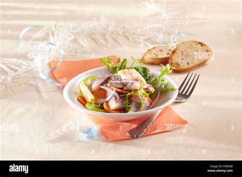 Soused Herring Salad Stock Photo - Alamy