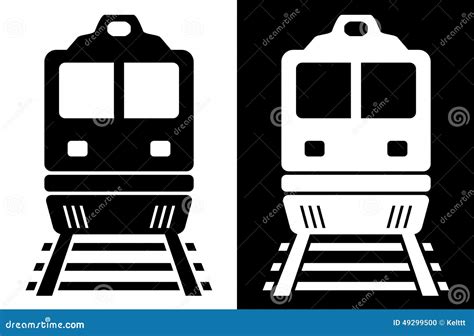 Black and White Isolated Train Stock Vector - Illustration of ...