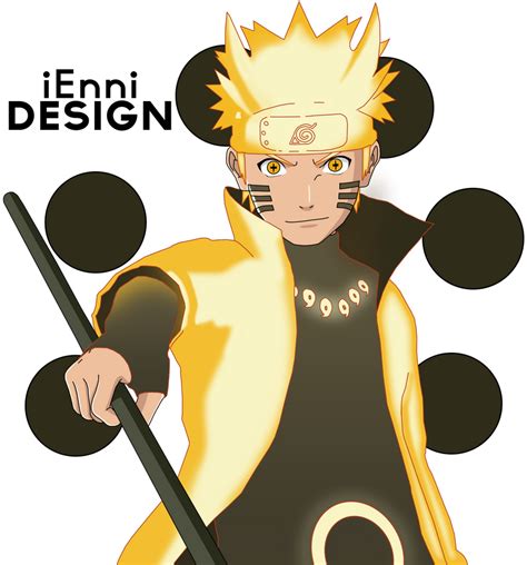 Naruto Shippuden: Naruto Uzumaki (Six Paths Mode) by iEnniDESIGN on ...