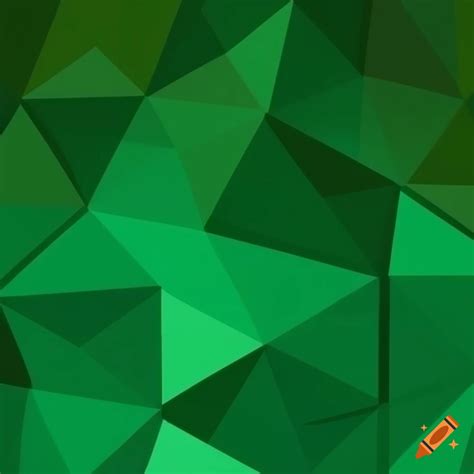 Green triangle geometric pattern