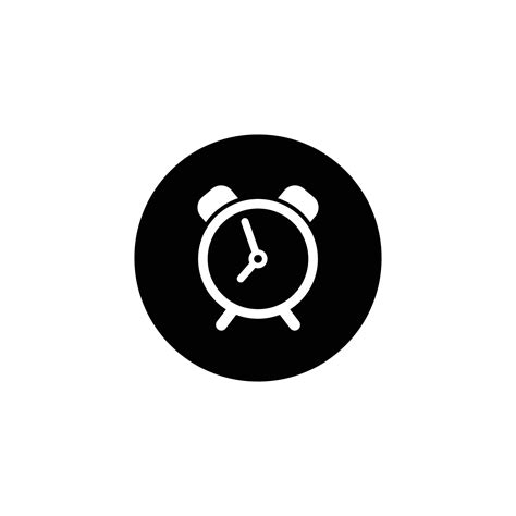 alarm clock logo icon design template vector 7635189 Vector Art at Vecteezy