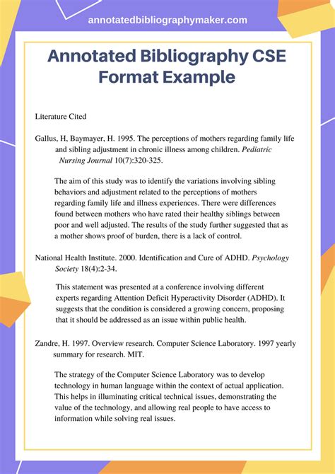 Use Our CSE Format Example to Do It Right | Annotated Bibliography Maker