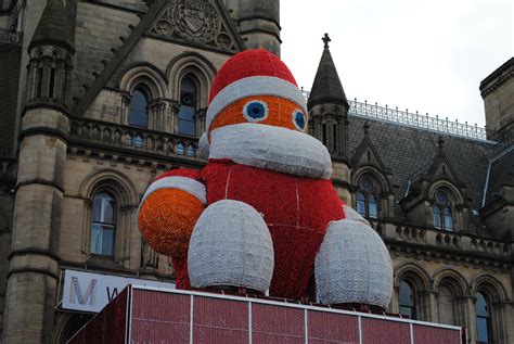 Santa Outside The Town Hall Free Stock Photo - Public Domain Pictures