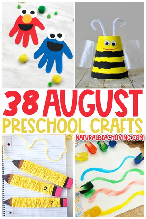 40+ August Preschool Crafts - Summer Art and Craft Activities - Natural ...