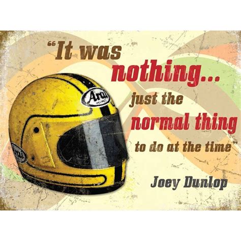 Joey Dunlop Helmet Metal Sign : Isle of Man TT Shop