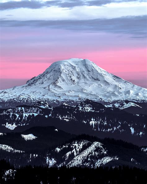 Sunset over Mt. Adams, WA [2973 × 3716] – Wallpaperable