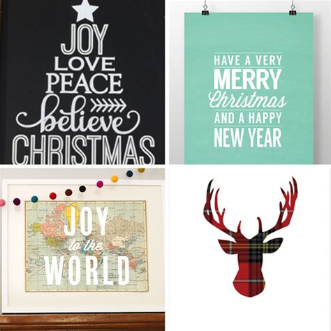 20 beautiful & modern free Christmas prints - It's Always Autumn