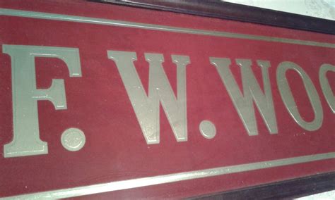 F.W. Woolworth Co. Glass Sign | Collectors Weekly