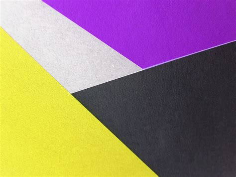 Yellow, Black and Purple Colored Papers · Free Stock Photo