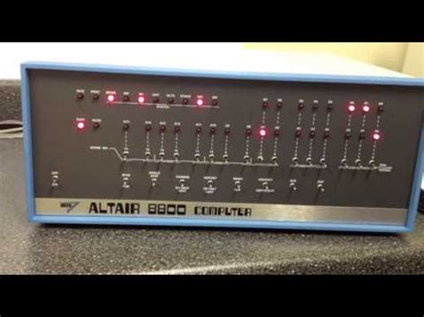 Altair 8800 - Video #26 - Pong on the Altair 8800 Front Panel - YouTube