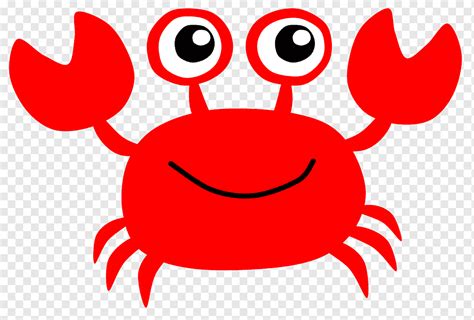 Red crab illustration, Crab Drawing Animation, crab, animals, smiley ...