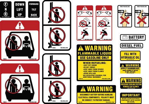 Pro Decal - Warning Decals | Universal Forklift Safety/Warning