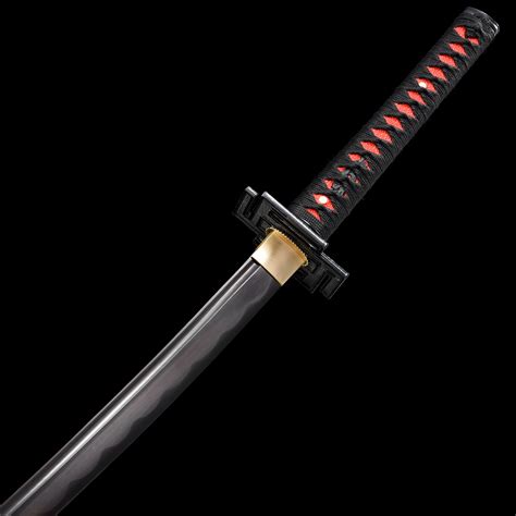 Handmade 1045 Carbon Steel Full Tang Sharpened Real Japanese Katana ...