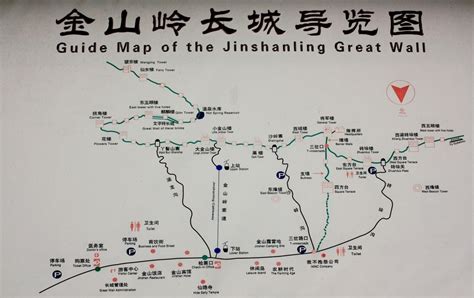 Great Wall Maps, Maps of Jinshanling, Simatai, Mutianyu Great Wall