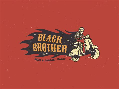 Black Brother vintage logo by wonderkids on Dribbble