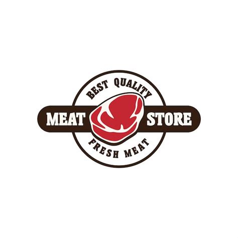 Premium Vector | Fresh meat logo badge concept