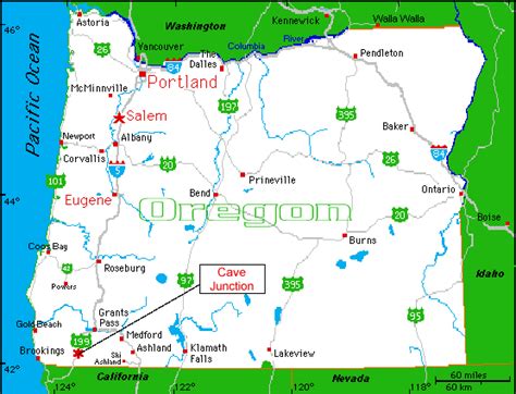 Cave Junction, Oregon-Map Page