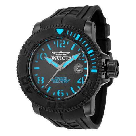 Men's Sea Hunter Silicone Black Dial Watch | World of Watches