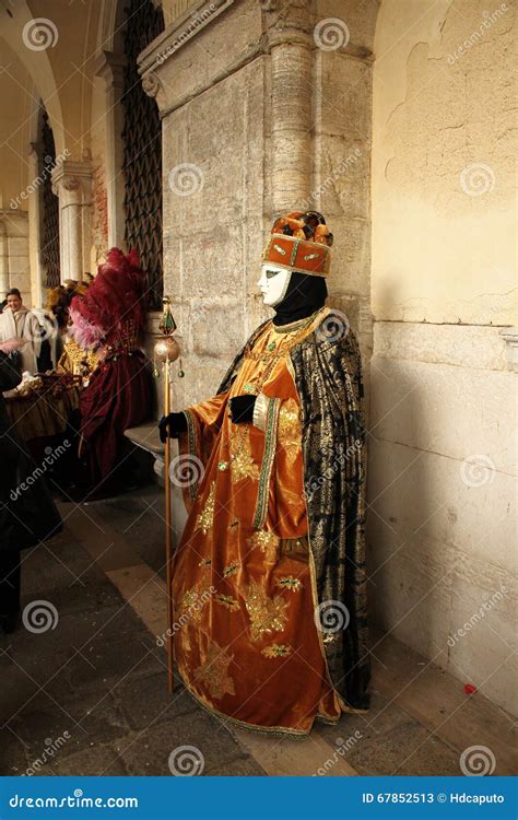 Carnival of Venice - Venetian Masquerade Editorial Stock Photo - Image ...