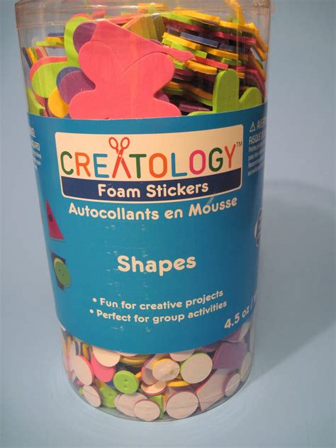 StewardShop: Creatology Foam Stickers "Shapes" Pack = 75 mini sticker packs