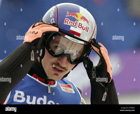 The Polish ski jumper Adam Malysz takes off his goggles at the 55th Four Hills tournament at the ...