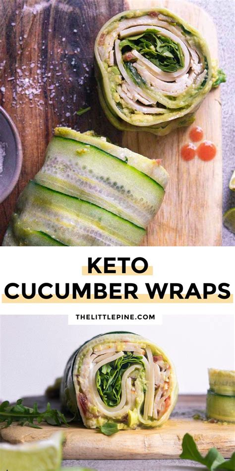 Cucumber Wraps (3g Net Carbs!) | Recipe | Lunch recipes healthy, Low carb wraps, Keto diet recipes