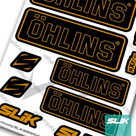 Fork Decals - Ohlins Collection - Slik Graphics