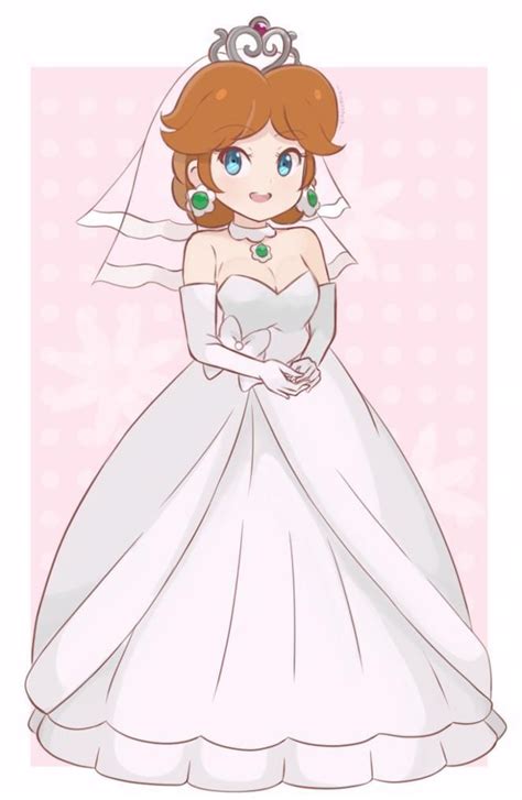 Wedding Dress Daisy | Super Mario Odyssey | Princess daisy, Luigi and daisy, Super mario art