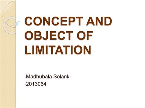 Limitation Act Flow chart