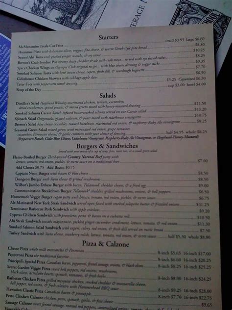 McMenamins Theater Bar at the Kennedy School Menu - Urbanspoon/Zomato