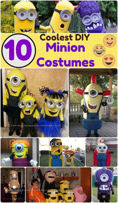 10 Awesome DIY Minion Costume Ideas for the Whole Family | Minion ...