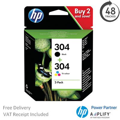 HP DeskJet 2600 Ink Cartridges - Black & Tri-Colour - HP 304 Original Ink | eBay