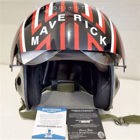 TOP GUN SIGNED HELMET TOM CRUISE MAVERICK AUTOGRAPHED FULL SCALE 1:1 ...