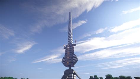 The Halo space elevator Minecraft Project