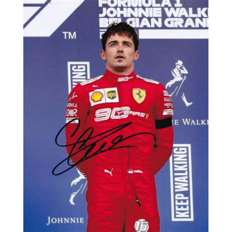 Motorsport - Formula 1 - Charles Leclerc Signed & Framed 8x10 Photo ...