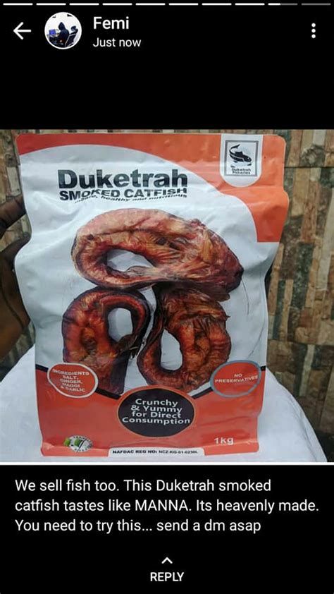 Duketrah - Our products (Duketrah smoke catfish)are also... | Facebook